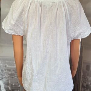 Style & Co. White Wide Neck Blouse